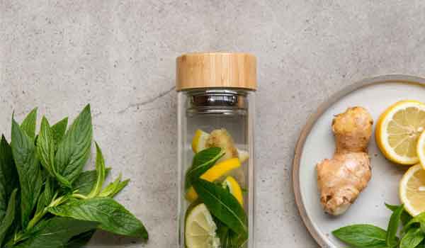 Benefits of ginger, lemon and mint for slimming