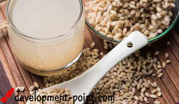 Damage to boiled barley for pregnant women