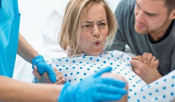 Inflammation of the wound of natural childbirth