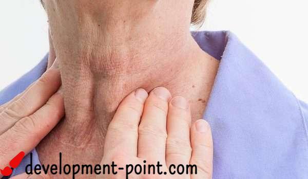 Symptoms of active and underactive thyroid gland